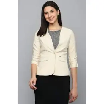 Allen Solly Solid Single Breasted Casual Women Blazer